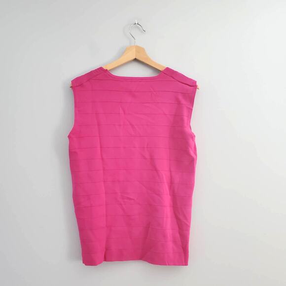 Cable & Gauge Pink Sleeveless Stretch Top 1X - Picture 2 of 5